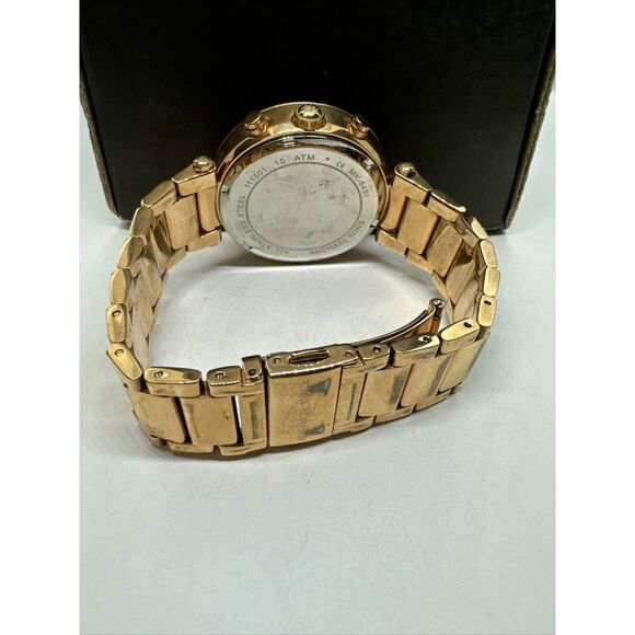 Michael Kors Parker MK5491 Women\'s Gold Stainless Steel Analog Dial Watch JNA199 main image 2